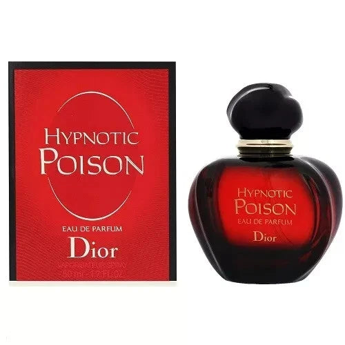 Dior Hypnotic Poison perfume bottle and packaging on a white background